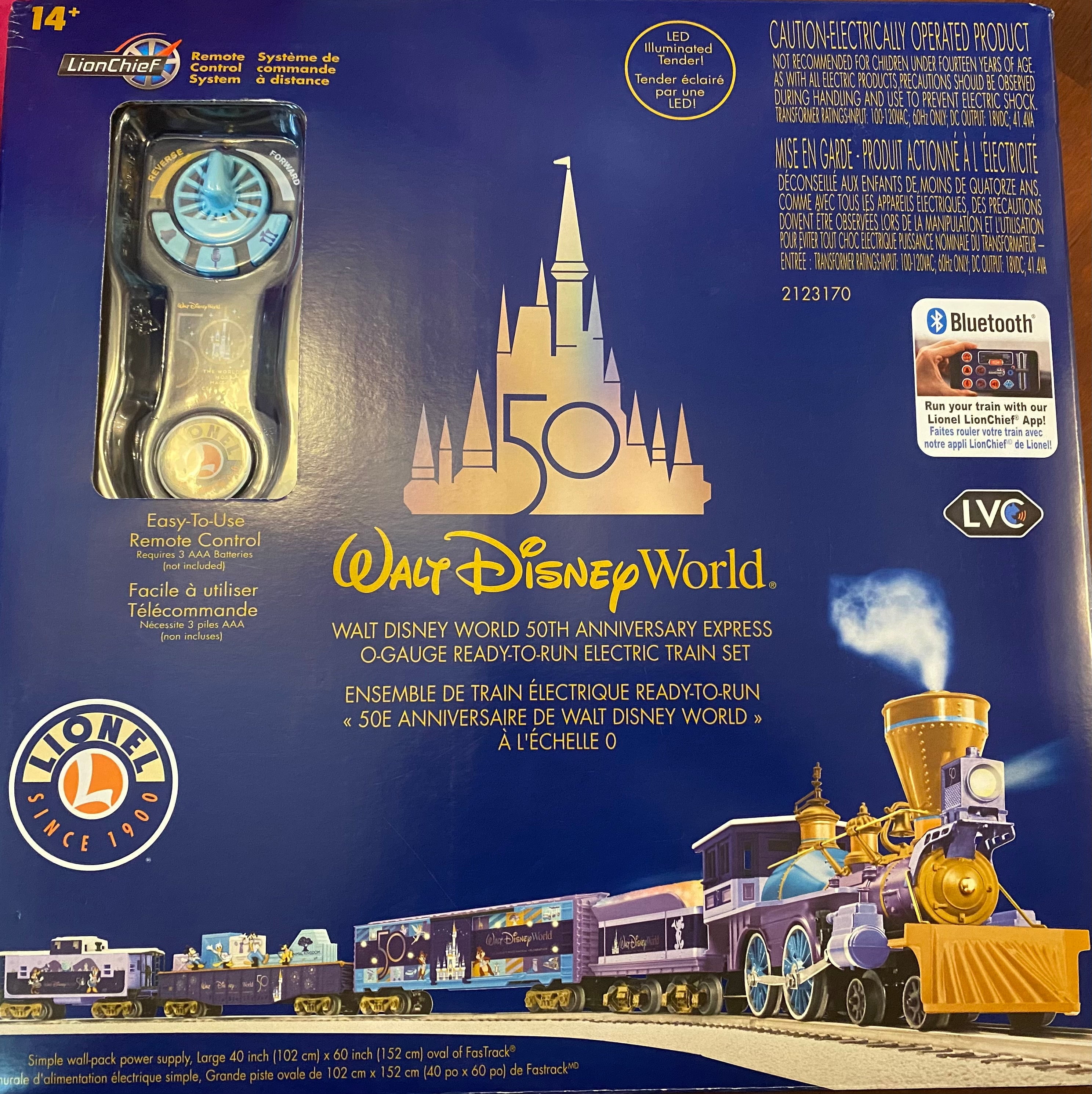 Disney 50th Anniversary Magic Kingdom Lionel Electric Train Set New