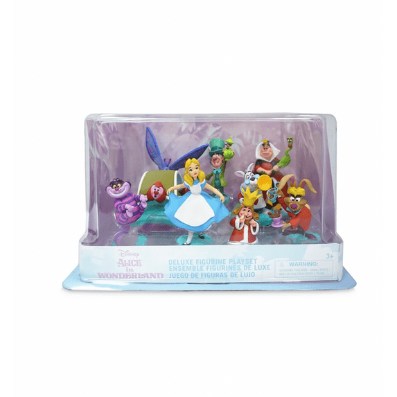 Disney 70th Alice in Wonderland Deluxe Figurine Play Set New with Box