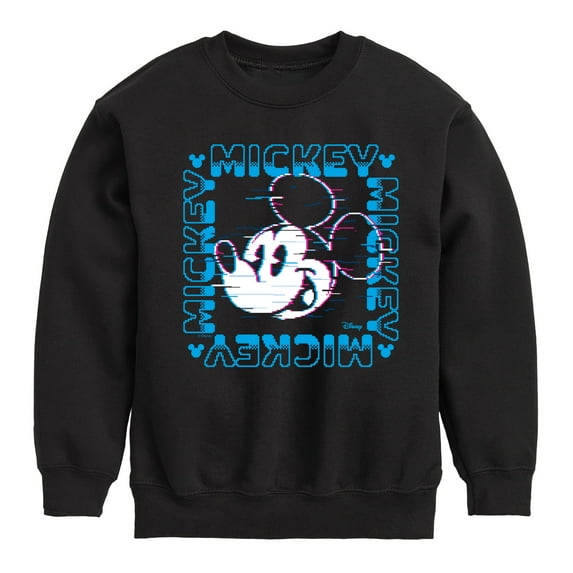 Disney - 8 Bit Mickey Name Square - Toddler & Youth Crewneck Fleece Sweatshirt