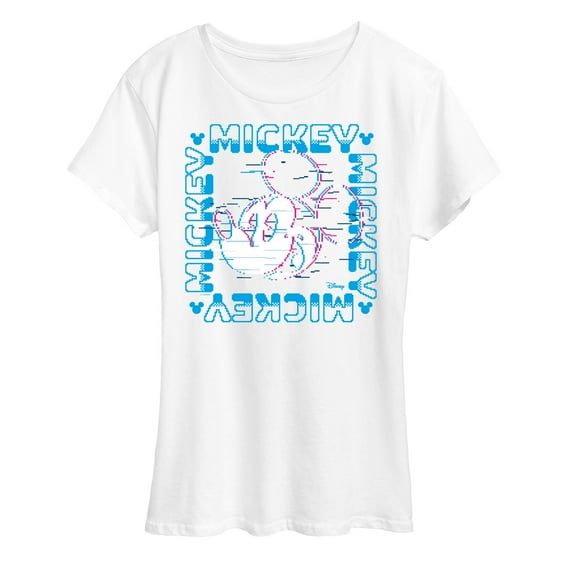 Disney - 8 Bit Mickey Name Square - Women's Short Sleeve Graphic T-Shirt