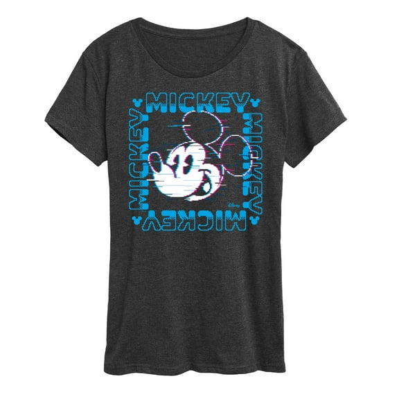 Disney - 8 Bit Mickey Name Square - Women's Short Sleeve Graphic T-Shirt