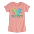 thumbnail image 1 of Disney - 8 Bit Mickey - Toddler & Youth Girls Short Sleeve Graphic T-Shirt, 1 of 5