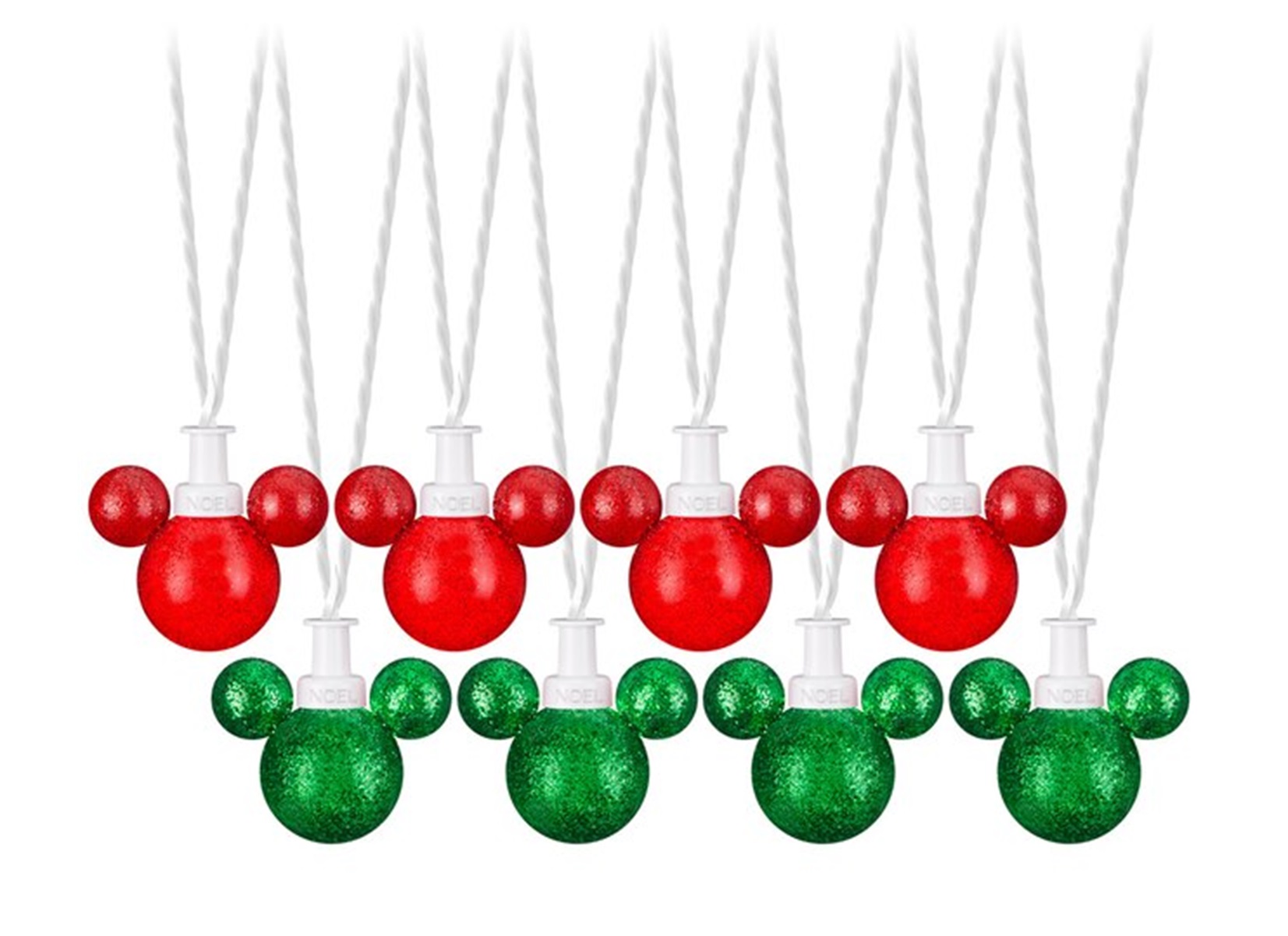 Disney 8Count 7FT Mickey Mouse Blinking LED PlugIn Christmas Light