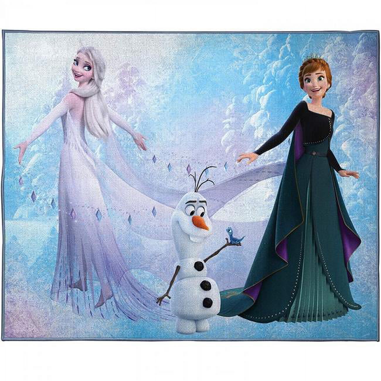 Frozen Rug Disney 821746 4 ft. 3 in. x 5 ft. 8 in. Disney Frozen 2 Snow & Ice Room ...