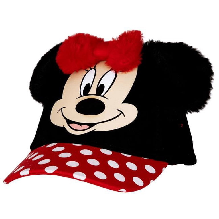 Disney Minnie Mouse Red and Black Polka Dot Bow Cap Disney Minnie Mouse Girls Youth w/ Black Ears Polka-Dot Bow  main image 3