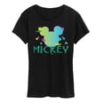 thumbnail image 1 of Disney - 8Bit Mickey - Women's Short Sleeve Graphic T-Shirt, 1 of 5