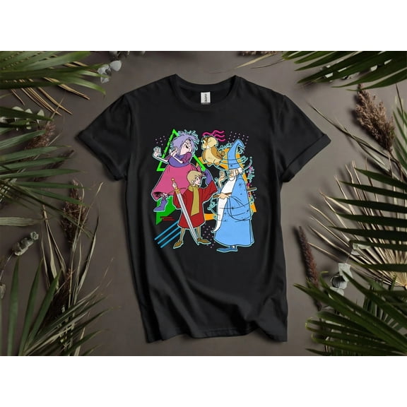 Disney 90s Sword In The Stone Madam Mim Merlin Friends T-shirt