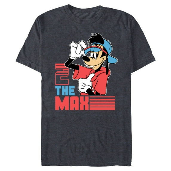 Disney A Goofy Movie 2 the Max 90s - Short Sleeve Blended T-Shirt for Adults - Customized-Navy Heather