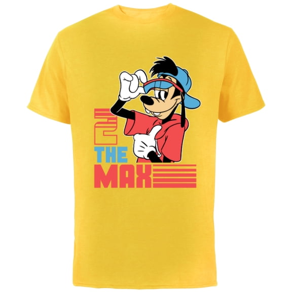 Disney A Goofy Movie 2 the Max 90s - Short Sleeve Cotton T-Shirt for Adults - Customized-Yellow