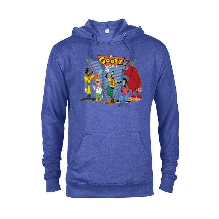 Disney A Goofy Movie Crew 90s Pullover Hoodie for Adults Customized Royal Heather