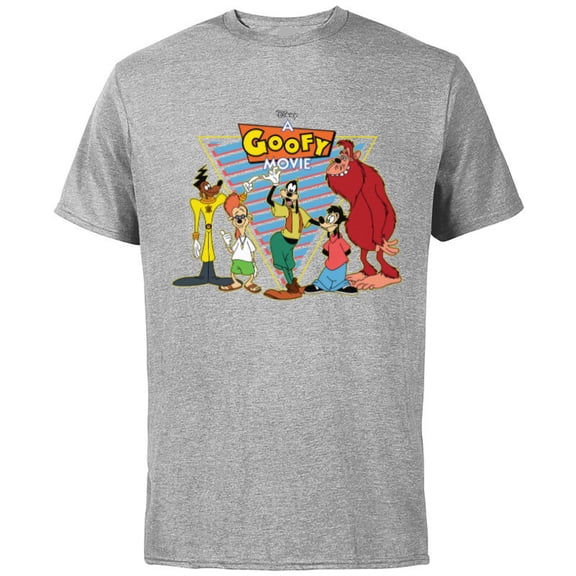 Disney A Goofy Movie Crew 90s - Short Sleeve Cotton T-Shirt for Adults -Customized-Athletic Heather
