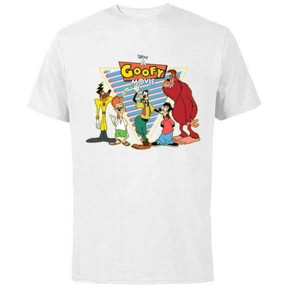 Disney A Goofy Movie Crew 90s - Short Sleeve Cotton T-Shirt for Adults -Customized-White