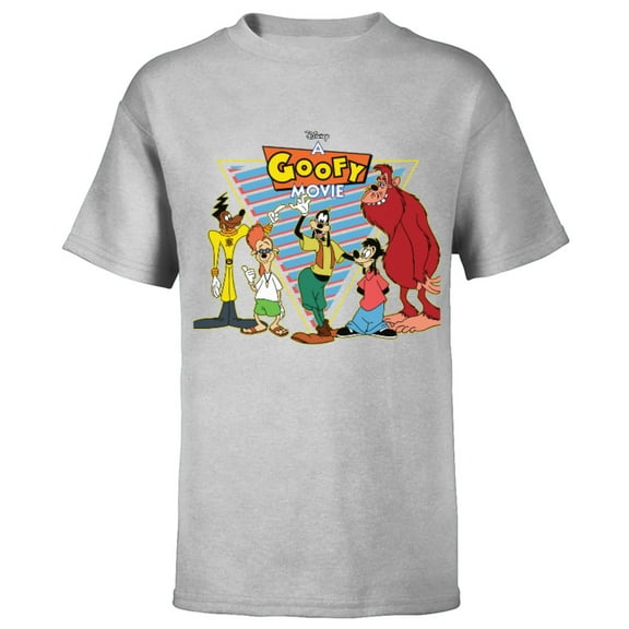 Disney A Goofy Movie Crew 90s - Short Sleeve T-Shirt for Kids -Customized-Athletic Heather