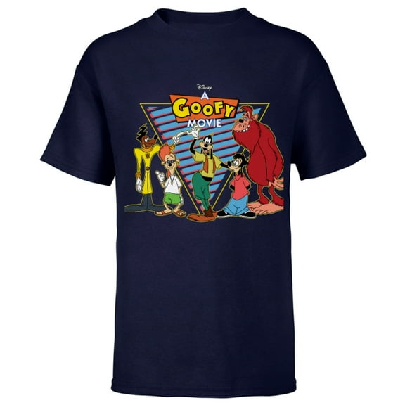 Disney A Goofy Movie Crew 90s - Short Sleeve T-Shirt for Kids -Customized-Navy