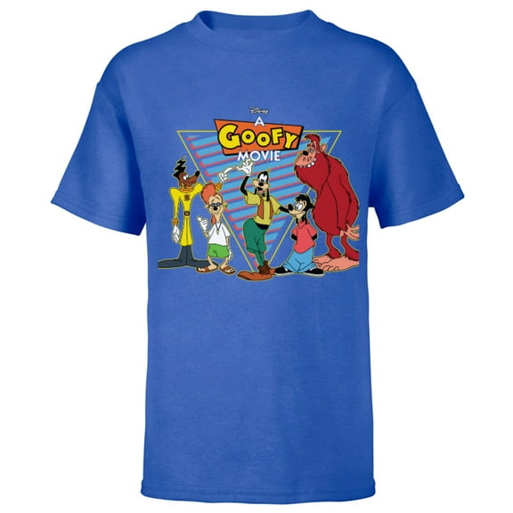 Disney A Goofy Movie Crew 90s - Short Sleeve T-Shirt for Kids -Customized-Royal