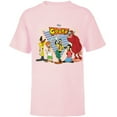 thumbnail image 1 of Disney A Goofy Movie Crew 90s - Short Sleeve T-Shirt for Kids -Customized-Soft Pink, 1 of 5