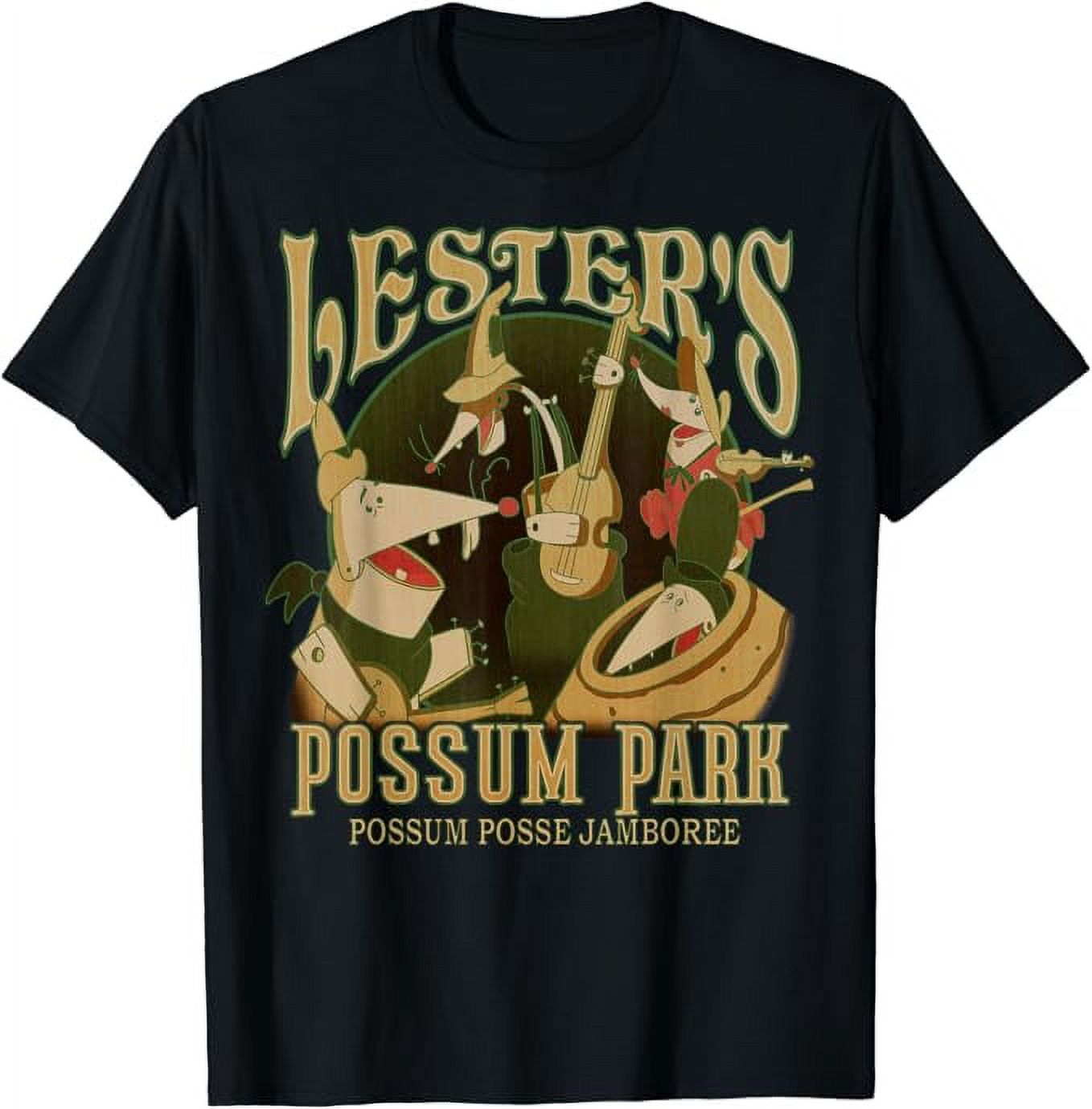 Disney A Goofy Movie Lester's Possum Park Vintage Poster TShirt
