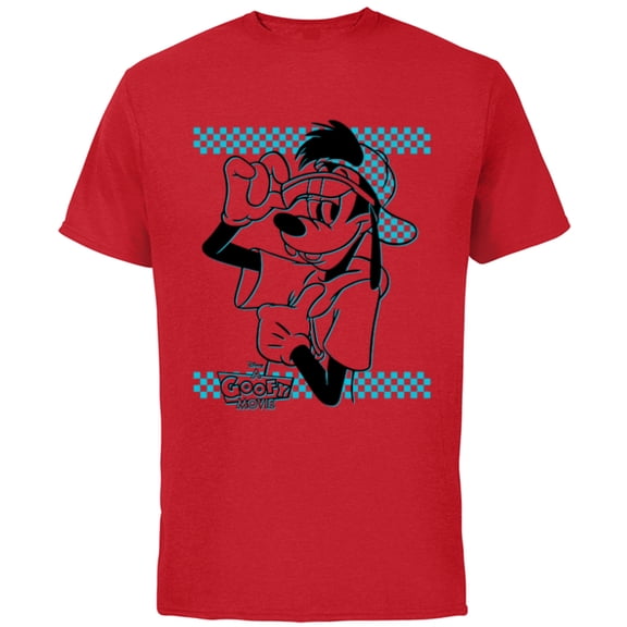 Disney A Goofy Movie Max Goof 90s - Short Sleeve Cotton T-Shirt for Adults -Customized-Red