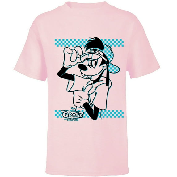 Disney A Goofy Movie Max Goof 90s - Short Sleeve T-Shirt for Kids -Customized-Soft Pink