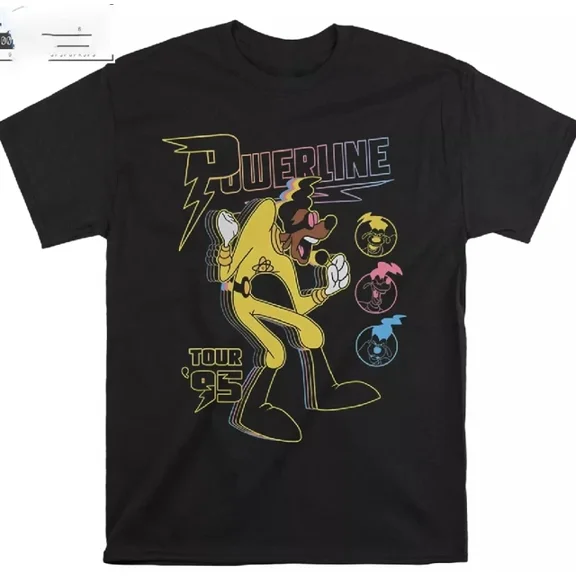 Disney A Goofy Movie Powerline T-shirt Gift T Shirt Men Women Unisex