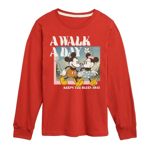 Disney - A Walk A Day - Toddler & Youth Long Sleeve Graphic T-Shirt