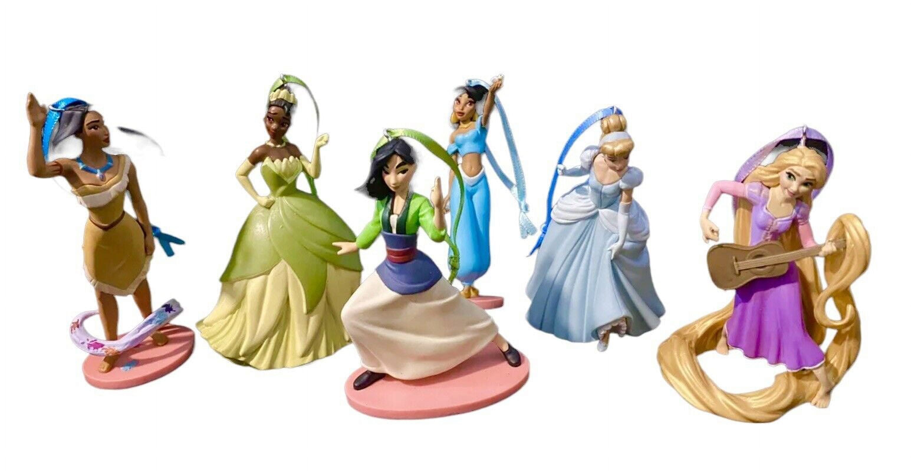 Disney Action Princess Christmas Ornament Set Cinderella Tiana