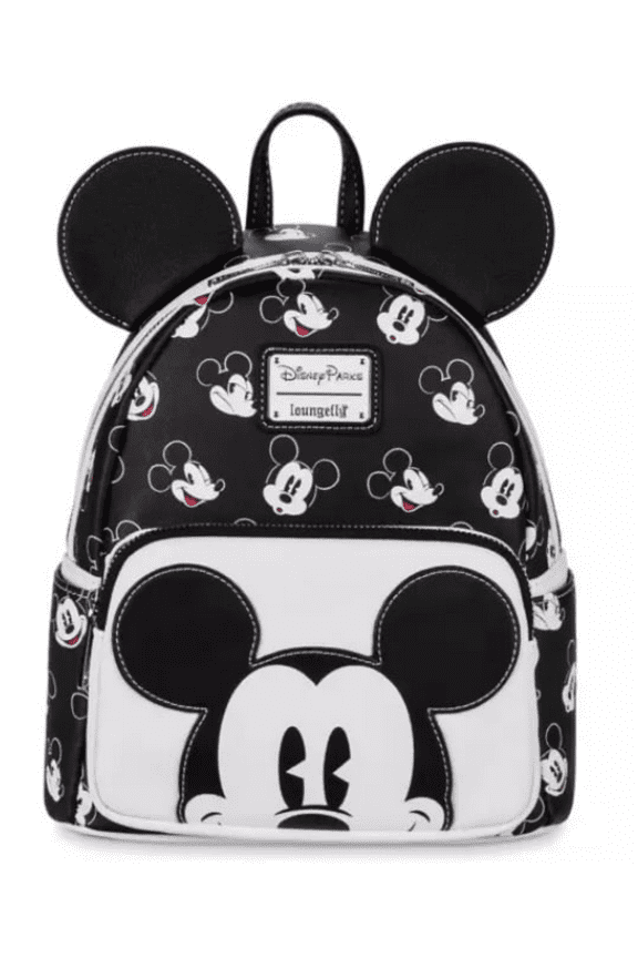 Adjustable Padded Shoulder Straps Backpack, Black and White