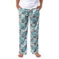 thumbnail image 1 of Disney Adult Lilo & Stitch Tropical Leaves Allover Print Sleep Lounge Pajama Pants, 1 of 6
