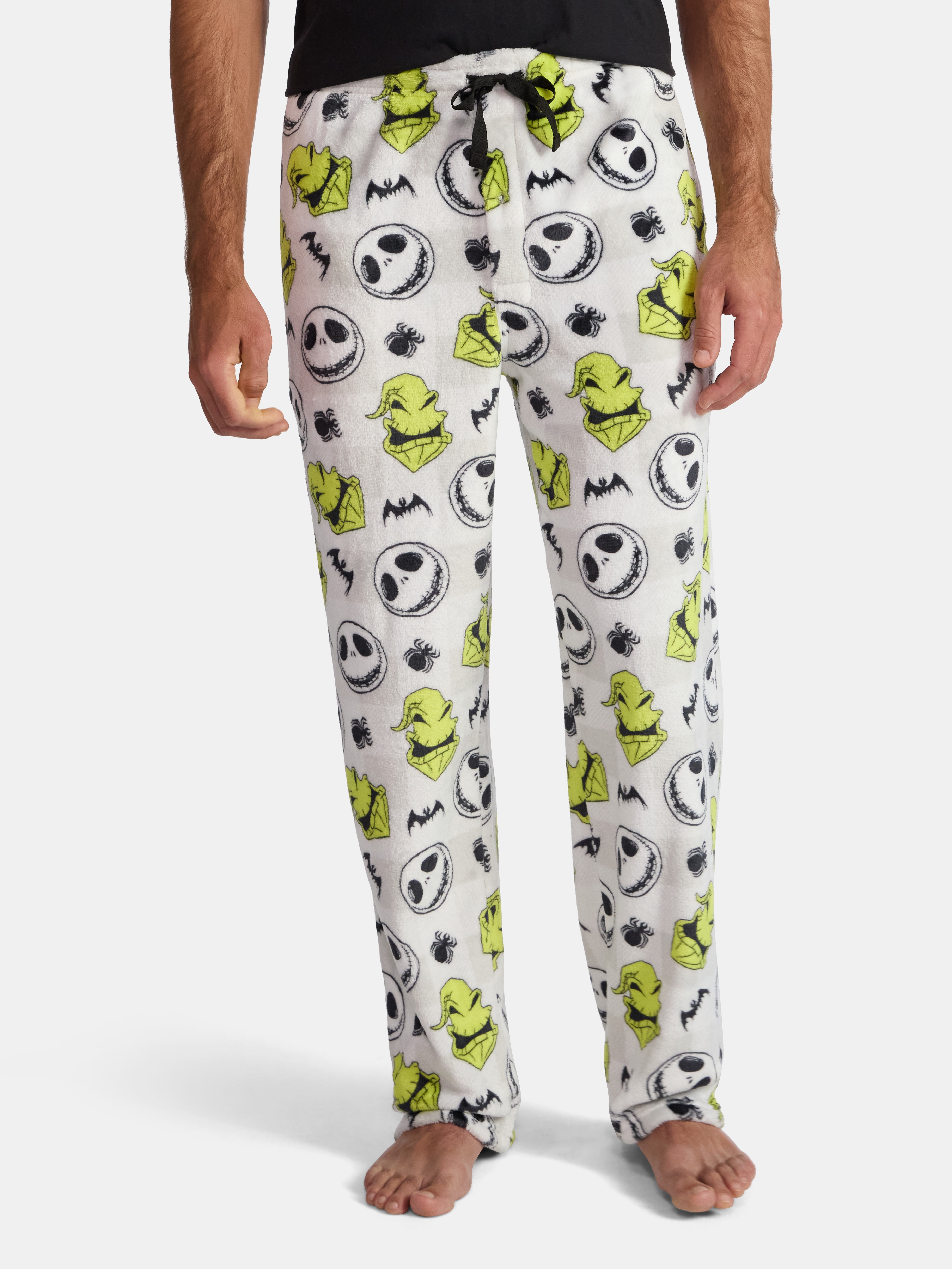 Disney Nightmare Before Christmas Men's Jack Skellington Superminky Pajama Fleece Sleep Pants, Size S-XL