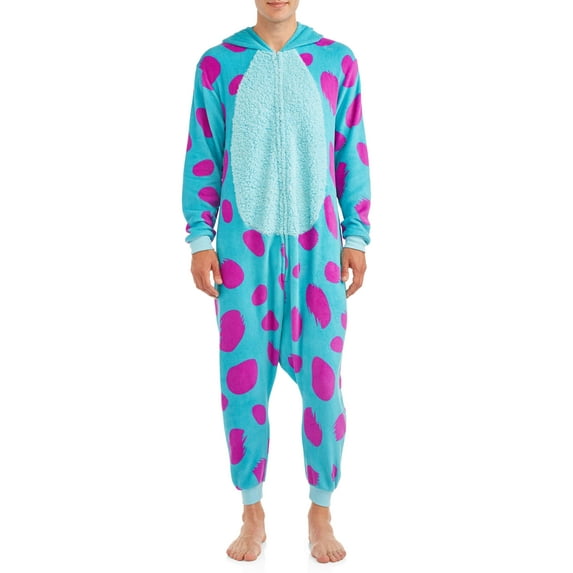 Disney, Adult Mens, Monsters Inc Sulley Pajamas Union Suit, Sizes S-XL