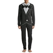 Disney, Adult Mens, Nightmare Before Christmas Jack Pajamas Union Suit, Sizes S-XL