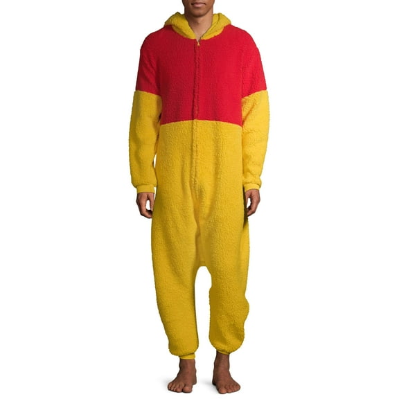 Disney, Adult Mens, Winnie the Pooh Pajamas Union Suit, Sizes S-XL