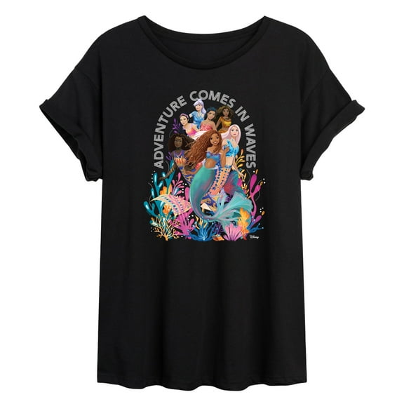 Disney - Adventure Comes In Waves - Juniors Ideal Flowy Muscle T-Shirt