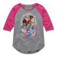 thumbnail image 1 of Disney - Adventure Comes In Waves - Toddler & Youth Girls Raglan Graphic T-Shirt, 1 of 5
