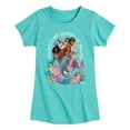 thumbnail image 1 of Disney - Adventure Comes In Waves - Toddler & Youth Girls Short Sleeve Graphic T-Shirt, 1 of 5