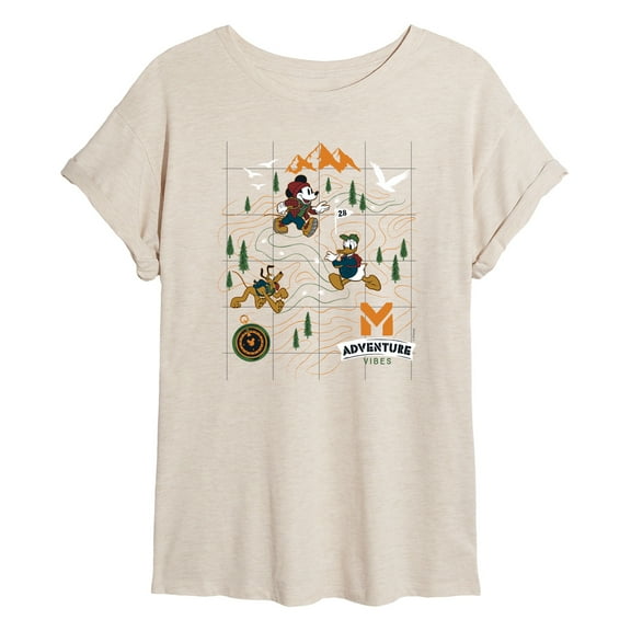 Disney - Adventure Map - Women's Oversized T-Shirt