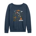 thumbnail image 1 of Disney - Adventure Map Women's Lightweight French Terry Wide Neck Long Sleeve Graphic Shirt, 1 of 5