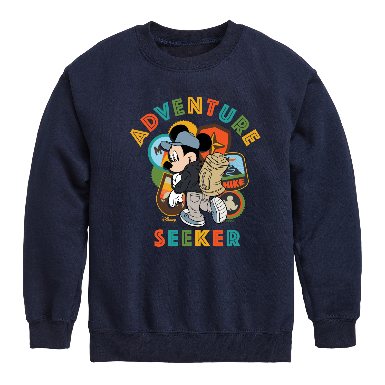 Disney - Adventure Seeker - Toddler & Youth Crewneck Fleece Sweatshirt ...