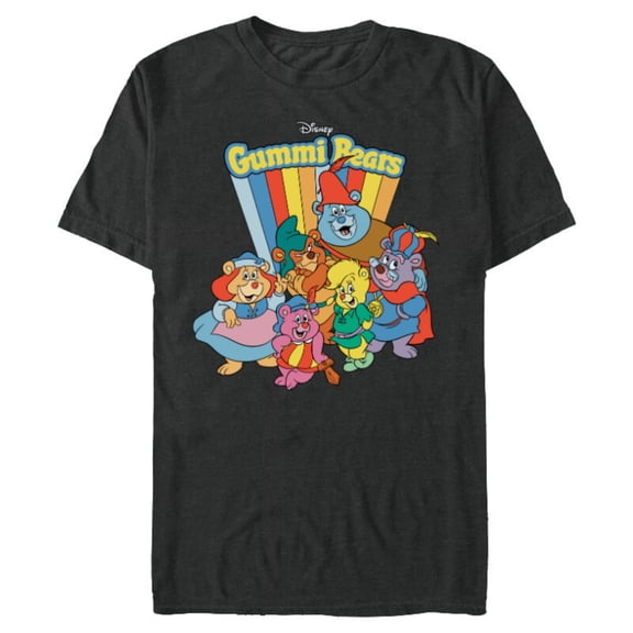 Disney Adventures of the Gummi Bears Retro - Short Sleeve Blended T-Shirt for Adults -Customized-Dark Heather