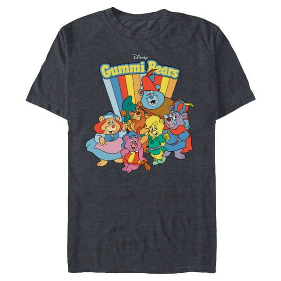 Disney Adventures of the Gummi Bears Retro - Short Sleeve Blended T-Shirt for Adults -Customized-Navy Heather