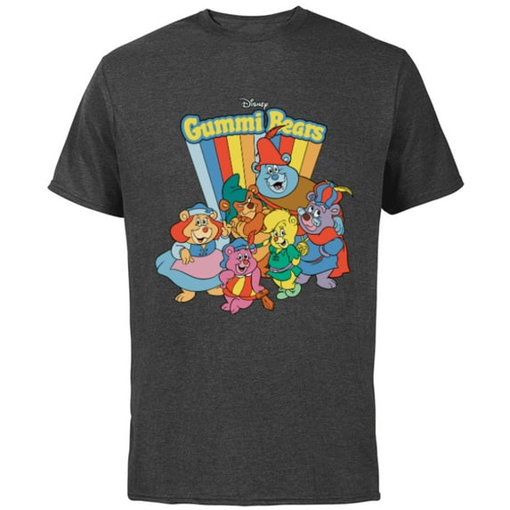 Disney Adventures of the Gummi Bears Retro - Short Sleeve Cotton T-Shirt for Adults -Customized-Charcoal