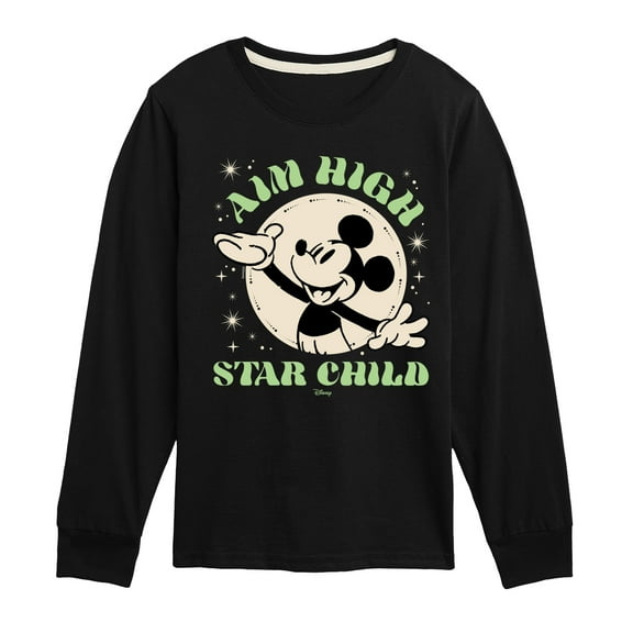 Disney - Aim High Star Child - Toddler & Youth Long Sleeve Graphic T-Shirt