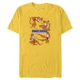 thumbnail image 1 of Disney Aladdin Abu Monkey Mischief - Short Sleeve Blended T-Shirt for Adults - Customized-Yellow, 1 of 5