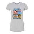 thumbnail image 1 of Disney Aladdin - Aladdin, Genie, Abu, & Jasmine - Juniors Fitted Graphic T-Shirt, 1 of 5