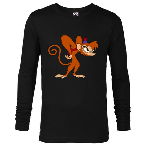 Disney Aladdin Angry Abu 90s T-Shirt - Long Sleeve T-Shirt for Men - Customized-Black