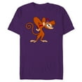 thumbnail image 1 of Disney Aladdin Angry Abu 90s T-Shirt- Short Sleeve Blended T-Shirt for Adults - Customized-Berry Snow Heather, 1 of 5