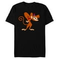 thumbnail image 1 of Disney Aladdin Angry Abu 90s T-Shirt- Short Sleeve Blended T-Shirt for Adults - Customized-Black Snow Heather, 1 of 5