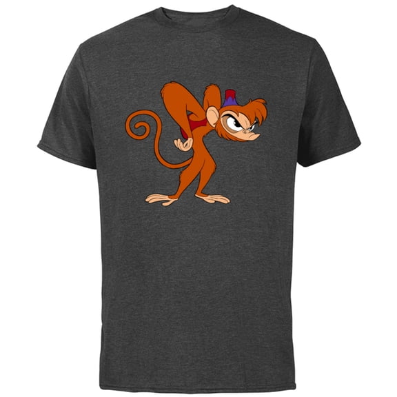 Disney Aladdin Angry Abu 90s T-Shirt - Short Sleeve Cotton T-Shirt for Adults - Customized-Charcoal