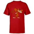 thumbnail image 1 of Disney Aladdin Angry Abu 90s T-Shirt - Short Sleeve T-Shirt for Kids - Customized-Red, 1 of 5