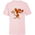 thumbnail image 1 of Disney Aladdin Angry Abu 90s T-Shirt - Short Sleeve T-Shirt for Kids - Customized-Soft Pink, 1 of 5